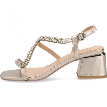 Sandalias Mujer Alma En Pena V23307 Pedrería Bronze