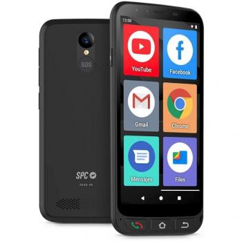 SPC ZEUS 4G + Carcasa – Smartphone para Personas Mayores 4G, Modo Fácil con Iconos Grandes, botón SOS, configuración remota, Botones físicos y Pantalla táctil 5,5”, Android 11 Go