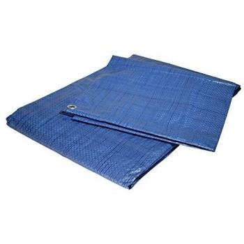 Lona de Jardín 8x12 m Azul y Verde de Polietileno 80g/m²