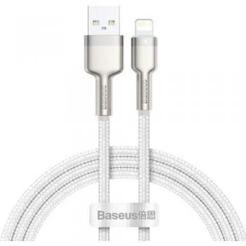 Cable USB Baseus Cafule Metal Data - Lightning 2,4 A 1 M Blanco