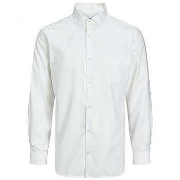 Jack & Jones Slim Fit Long Sleeve Shirt 'Blaparker' in White, Size M