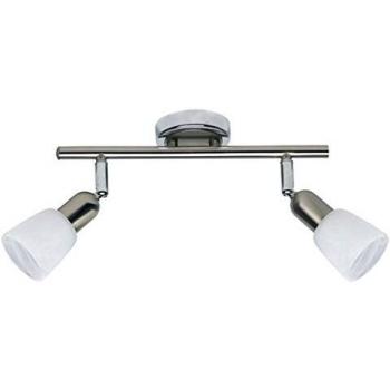 Downlight de techo Sofia, hierro/cromo/blanco, 33 cm, 2 luces E14