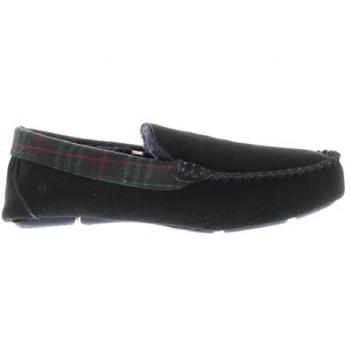 Hush Puppies Men's Navy Suede Moccasin Slippers - Size UK 8