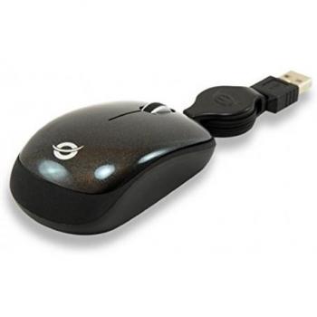 Conceptronic CLLMMICRO - Mini ratón óptico, USB, 800 DPI, color gris