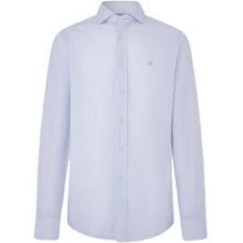 Camisa Micro Point Azul Hackett London