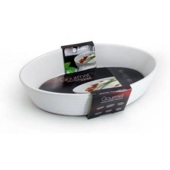 Jomafe Gourmet - Rustidera oval, 31 cm, color blanco