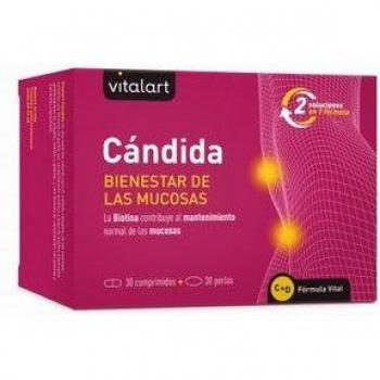 Vitalart Cándida 30 comprimidos + 30 perlas para el bienestar de las mucosas