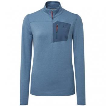 Mountain Equipment Lumiko Zip Tee - Women's, Stellar/Majolica, Size: L