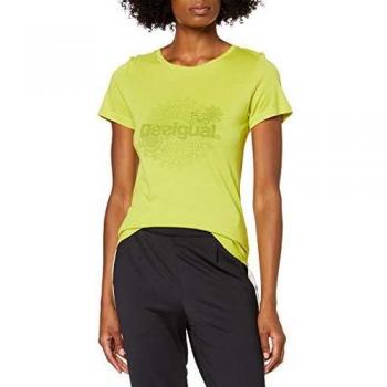 Desigual TS_Co Essentials 4013 Camisetas, Mujer, Amarillo