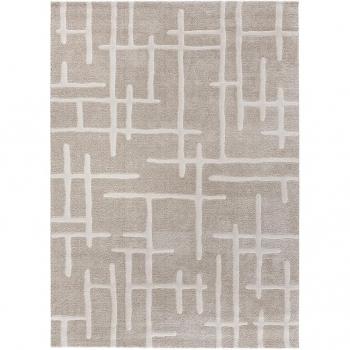 Alfombra de Interior Escandinava Caledonia en Beige - 80X150, 120X170, 160X230 cm