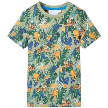 Camiseta de manga corta infantil multicolor 128