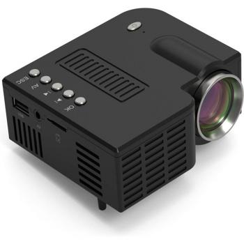 Proyector Portátil UC28C Full HD 1080P con Conexión por Cable y Reproductor Multimedia LCD para Cine en Casa