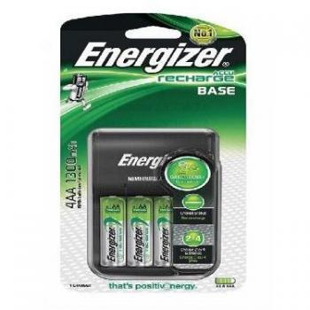 ENERGIZER Cargador de Pilas con USB + 4 Pilas AA de 1300mAh