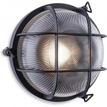 Aplique de jardín Turin 1 luz de aluminio fundido Negro IP65 E27