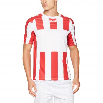 JAKO Hombre Fútbol Camiseta KA Camiseta Milan, Todo el año, Hombre, Color Blanco/Rojo, tamaño S