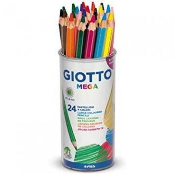 Giotto Mega Lápices de Colores, Bote 24 Uds.