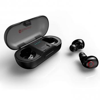 UTech mini auriculares bluetooth, micro audifonos inalambricos con micrófono, cascos wireless invisible, antiruido, auricular a prueba de sudor, ideales para el entrenamiento, el gimnasio, deportes