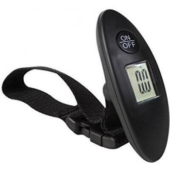 Velleman 59962 Pesa digital del equipaje de 1 a 40 kg, negro