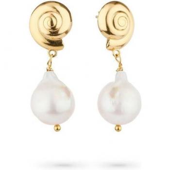 Pendientes Mujer Inner paradise de plata dorado
