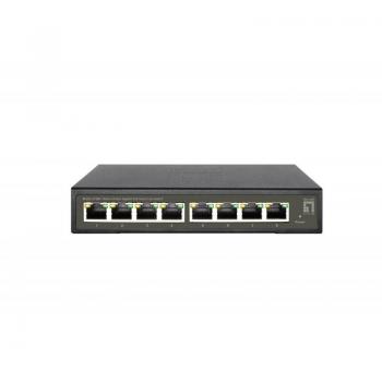 LevelOne GE2108P - 8-Port Gigabit PoE Smart Lite Switch, 802.3at/af