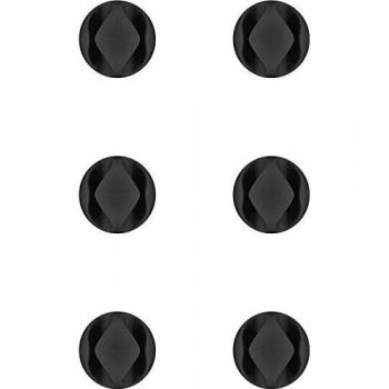 Organizador de Cables 2 Ranuras Mini, Set de 6 Piezas, Negro