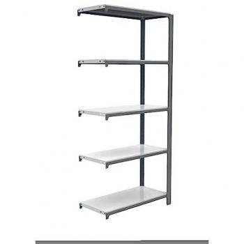 Estantería Metálica Officlick 5 Alturas Gris/Blanco 2100x900x400 mm