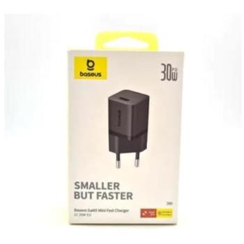Cargador Rápido Baseus GaN5 Mini 1C 30W USB-C Universal Negro