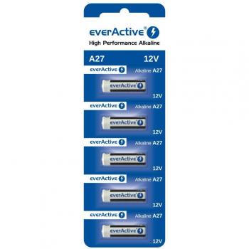 Pilas alcalinas EverActive A27/L828 12V - 5 uds