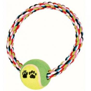 Trixie 3266 Anilla de Algodón Pelota Tenis, 18 cm