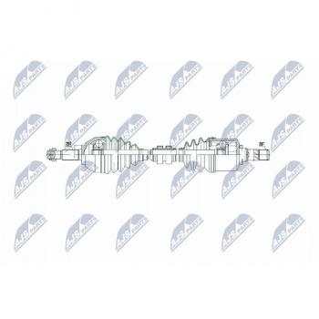 Árbol de transmisión NTY NPW-NS-040 con características de alta resistencia y durabilidad