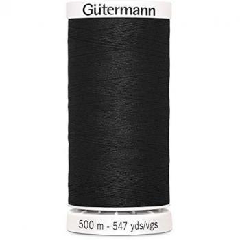 Hilo de coser Gütermann tergal 500m. Blanco y negro