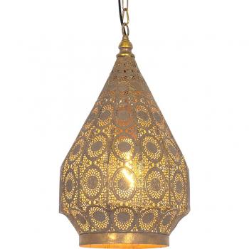 Lámpara colgante oriental dorada 26 cm - Mowgli, tipo: lámpara de techo, características: diseño oriental, color dorado, diámetro de 26 cm