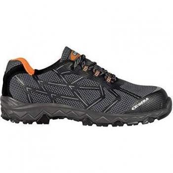 COFRA No Aplica, Zapatos de Seguridad y contra Incendios Hombre, Gris Negro Naranja Fluorescente, 39 EU