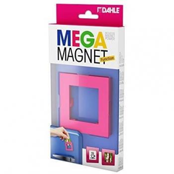 Imán Mega Dahle Cuadrado XL Rosa 75x75 mm con Soporte para Fotos