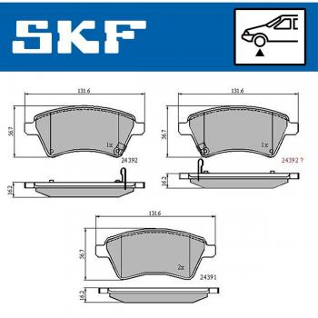 Pastillas de freno SKF VKBP 80185 A