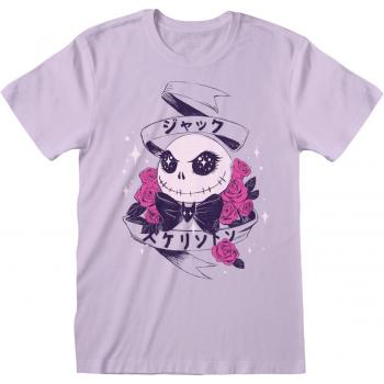 Kawaii Jack Unisex Pink T-Shirt - Nightmare Before Christmas Front Print Small