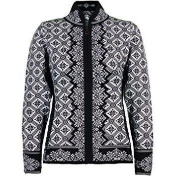 Dale of Norway Christiania Women's Merino Wool Jacket - Black/Off-White, Size M
