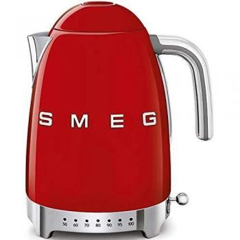 Smeg Calentador de Agua electrico, hervidor KLF04RDEU, 2400 W, 12 litros, plástico, Rojo