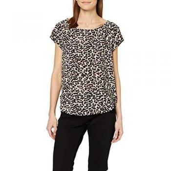 Only Onlvic Aop Regular Fit Women's T-Shirt with Extended Back, Multicolour