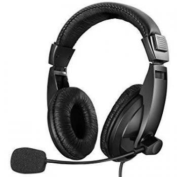 Auriculares USB Sandberg Saver con Micrófono Boom, Controladores de 40 mm, Controles de Volumen en Línea, Garantía de 5 Años, Color Negro