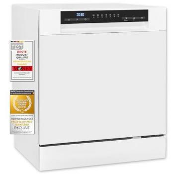 Lavavajillas compacto Exquisit GSP508-030D, 8 servicios, 5.8L, 49 dB, dimensiones 59x55x50 cm