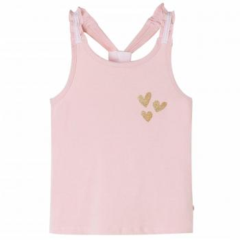 Camiseta de tirantes infantil rosa claro 140
