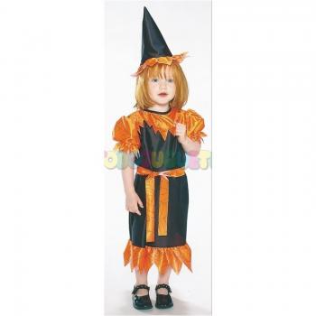 Disfraz bruja naranja t.t 1-2 años Rubies