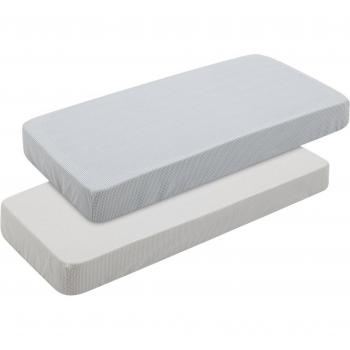 Cambrass Bajera Cuna 60 Pack 2 Uds. 60x120x17 Cm Mini Windsord Gris - Suave y Cómoda