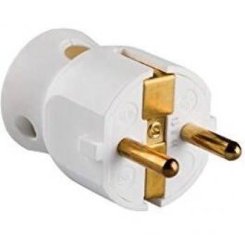 legrand 050188 Enchufe con Cabezal Móvil Orientable, 3680 W, 230 V, Blanco