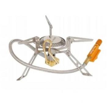 Estufa de camping Fire-Maple FMS-118, ligera y portátil, con encendido piezoeléctrico, potencia de 3000W, compatible con cartuchos de gas estándar, diseño compacto y eficiente en consumo