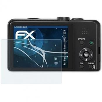 3 x atFoliX Antichoque Película Protectora Panasonic Lumix DMC-TZ35 Protector Película - FX-Shock-Clear