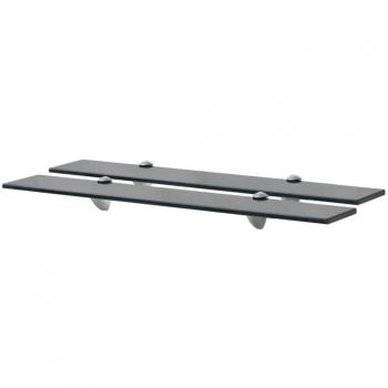 Estantes flotantes de vidrio 2 unidades 70x10 cm 8 mm Day and Night