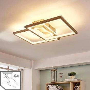 Foco de techo LED Heriba con doble marco y función atenuable
