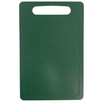 Tabla de Cortar Pequeña de Plástico Verde Agua, Polipropileno, Ligera, Higiénica y Apta para Lavavajillas, 30x19 cm